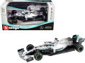 1/43 BBurago 2019 Formula 1 Mercedes AMG Petronas F1 W10 EQ Power+ #44 Lewis Hamilton Formula One Car Model. 