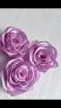 satin silk flowers/artificial handmade flowers-pack of 6. 