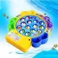 Electric Musical Lightning Battery Operated Fishing Toy Game Set For Kids Boys and Girls - Electrical Rotating 15 Fish Games Music and Sound Toys. 