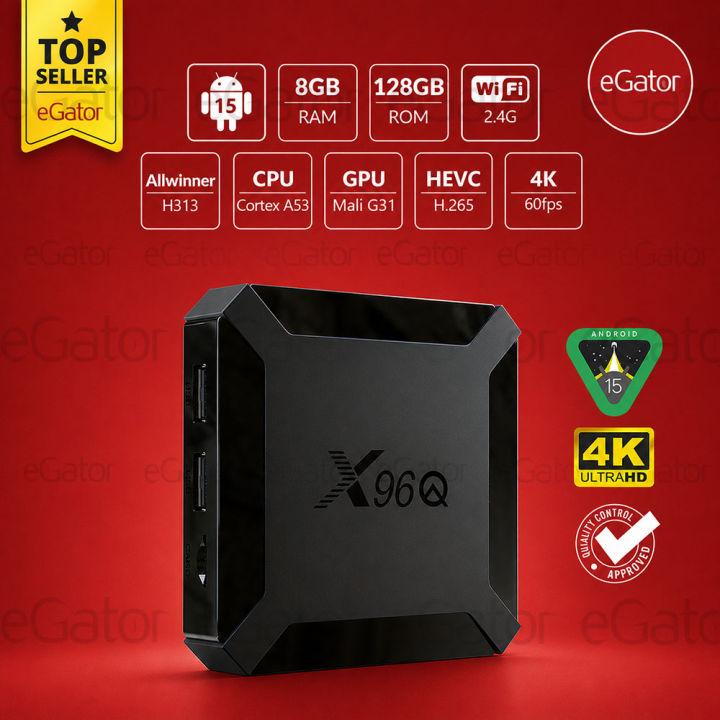 X96Q | 8GB-128GB | Android 15 | 4K Resolution | Android TV Box