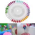 30 Colorful Drop Head Pins Shawl Hijab Pins Abaya Scarf Brooches Jewellery. 