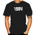Men T-shirt New Hot Gosha Rubchinskiy 1984 Logo T Shirt. Black Logo Print White. 
