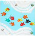 15 Pieces Artificial Aquarium Fishes Plastic Fish Realistic Artificial Moving Floating Colorful Goldfish Fake Goldfish Decoration Ornament for Aquarium Tank. 