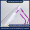 1/2PCS Anti-splash Face Shield Transparent Goggles Screen Mask Visor Eye Protection Glasses Anti-fog Protective Face Mask. 