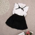 2pcs Kids Baby Girls T Shirt Tops+Shorts Skirt Dress Clothes Set. 