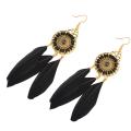 Earring Elegant Delicate Vintage Feather Eardrop for Dressing Room. 