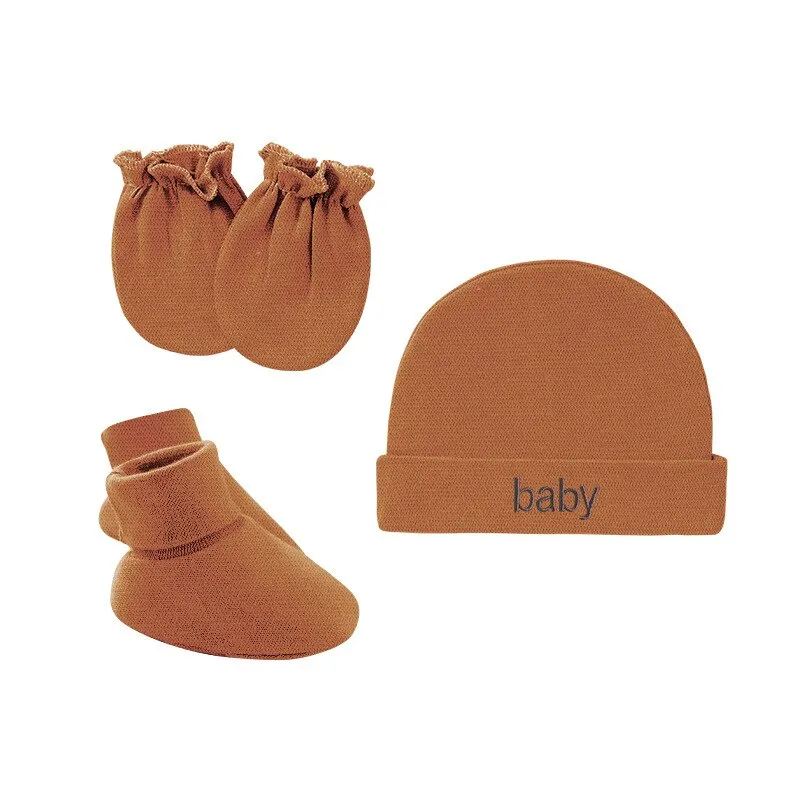 New Baby Essentials ROUDJER Cotton Baby Hats With Mittens Socks