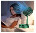 "Portable Rechargeable Table Fan - Foldable and Telescopic with 3 Speed Settings". 