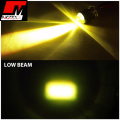 H4 Double Color Bulb, Super Bright Cree Led Chip Projector Lens Bulb H4 Fitting Laser Beam Spot Light Fog Light In Head Light Plug n Play ( Use On Battery ) 6000k High Beam 3000k lo Beam Universal Fitment Honda, Yamaha, Suzuki etc - Motex Auto Line. 
