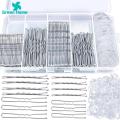 Bobby Pins Container Brown Hair Pins Set with Storage Box for Weddings Parties Easy U Shape Clips for Daily Wear Favorite Hair Ties Organizer. 