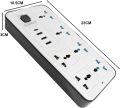 Universal Extension Lead with Multiple Function, 3 Pin Socket Outlet with 6  Surge Protector Sockets | 3 USB Port | 1 Type-C Port,3M copper wire Electric Mains Strip for Home,Kitchen,and Office. 
