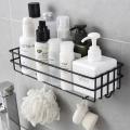 Bathroom kitchen Punch Corner Shelve Iron Shampoo Storage Rack Holder bathroom accessories / Kitchen accessories, Cosmetic holder. 