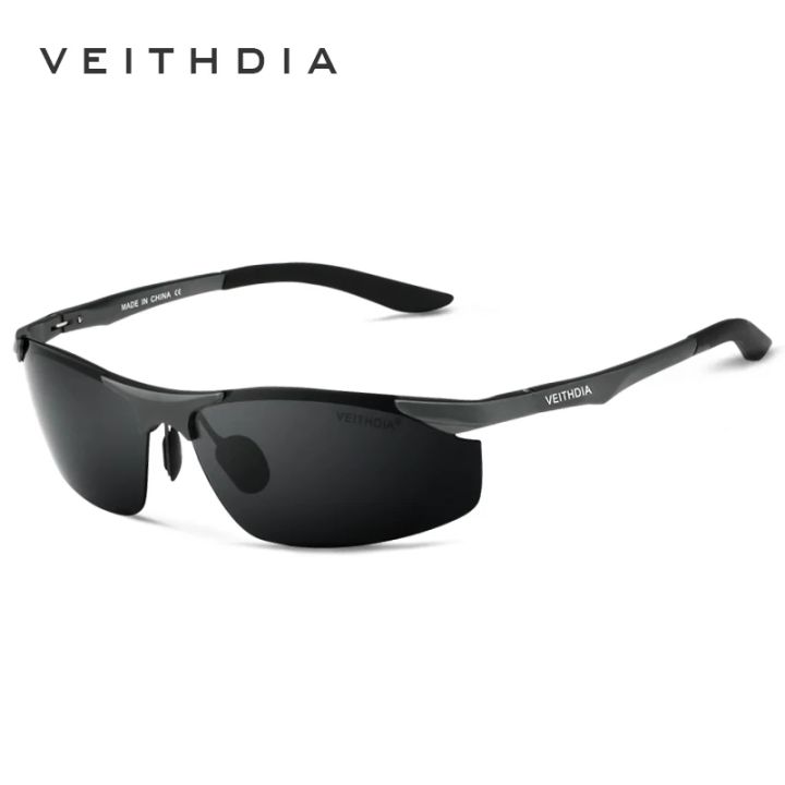 Original VEITHDIA Polarized Sunglasses With Accessories - Black