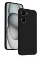 Vivo Y18 Back Cover | Soft Silicone Slim Back Case Cover for Vivo Y18 - Black. 