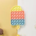 (Ice Cream Rainbow) Pop Fidget Toys Push Pop Bubble Fidget Sensory. 
