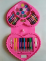 52 Pcs Heart Shape Colour Kit - Painting Set / Art Set For Kids (Random Character). 
