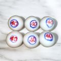 Pack of 6 Cricket Practice Anda Plastic Ball (40g, 60g, 80g, 100g). 