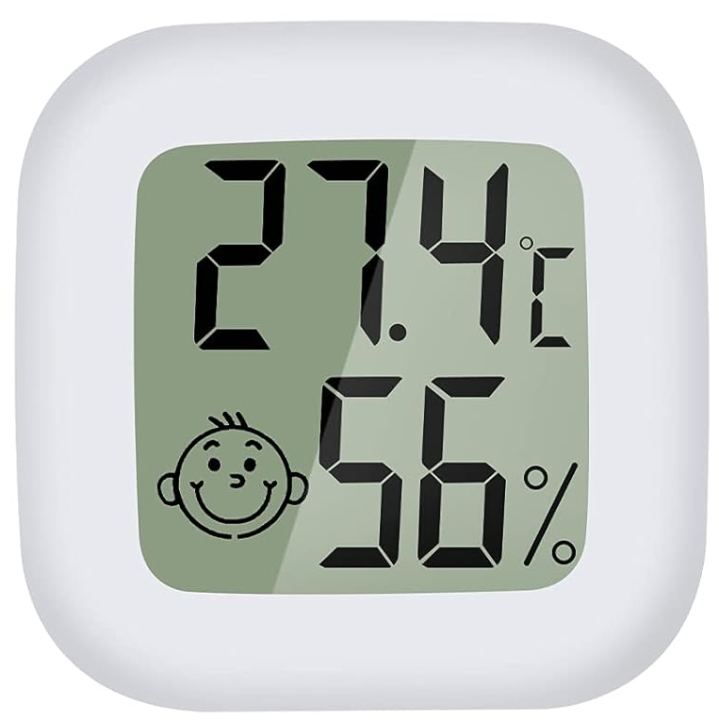 PAIRIER Room Thermometer Indoor,Mini Digital Thermometer Room Temperature Monitor,Temperature Humidity Meter Gauge (Random Color)