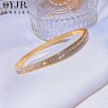 OYJR Diamond Bangle Stainless Steel Non Fade Gelang Tangan Perempuan Jewelry Accessories Bracelet. 