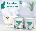 150 Piece Can Pet Dog Cleaning Wipes Pads Facial Paper Towels Pet Eye Ear Wet Wipes Tear Stain Remover Wipes for Cat Dog Puppy Eyes Ears. 