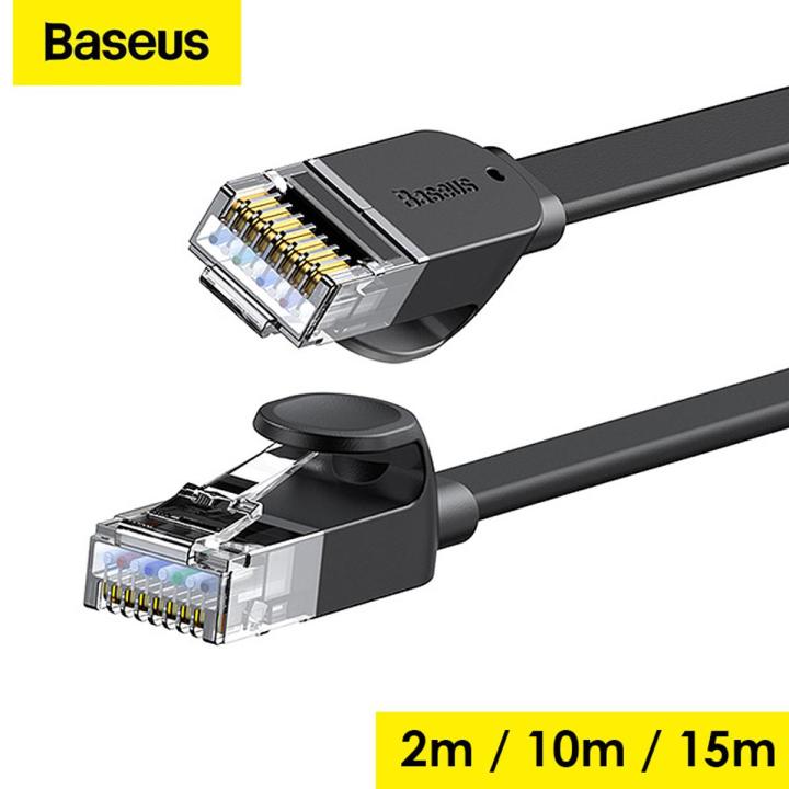Baseus Ethernet Cable, Cat6 1000Mbps High Speed RJ45 Flat Internet LAN Cable, Compatible for PC PS5 PS4 Xbox Smart TV Router