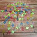 Pack of 25 Pcs - 3D Fluorescent Glowing Stars Best For Kids Bedroom & Ceiling Art # JS-Multi-GS-25Pc-HD. 