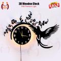 Mister Traders  New Wooden Clock With Premium Light I The New Wooden Wall Clock Big Size I Wall Clock I Wooden Wall Clock I Wall clocks for bedroom I Wall Clocks for drawing room I Wooden Wall Clocks for bedroom. 