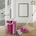 2IN1 Flat Squeeze Automatic Mop Bucket Avoid Hand Washing Floor Cleaner Magic Mop Spin Self Cleaning Lazy Mop Household Tool Flat Mop With Bucket Scratch Anet Mop. 