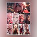 Naruto Sakura Haruno (4) Anime Stickers (UNCUT) for Journal Scrapbook Phone Cover. 