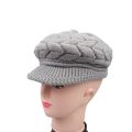 Hat Knitted grey  colour Winter Ladies Beanie Girls Skullies CAPS Bonnet  Warm Plus Velvet Hat imported stock only 1 available. 