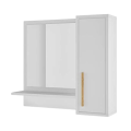 Modern Wood Bathroom Cabinet with Mirror Adding Charm to Your Interior. 