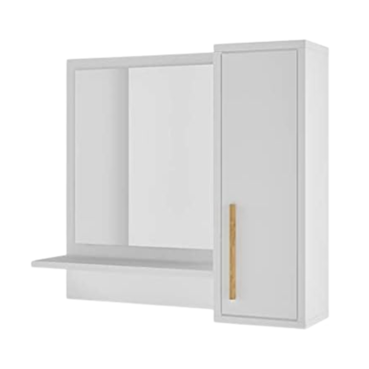 Modern Wood Bathroom Cabinet with Mirror Adding Charm to Your Interior
