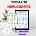 12 in 1 New Trading Chart Pattern & Candlestick Pattern Notes For All Traders - Stock Forex & Crypto Market - Best Trading chart Notes Basic To Advance Level. 