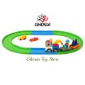 Blocks Train Track for Kids Building Block Train Playset with 30 Pcs, Battery Operated Toy Birthday Gift for Boys Girls Toddler-3650. 