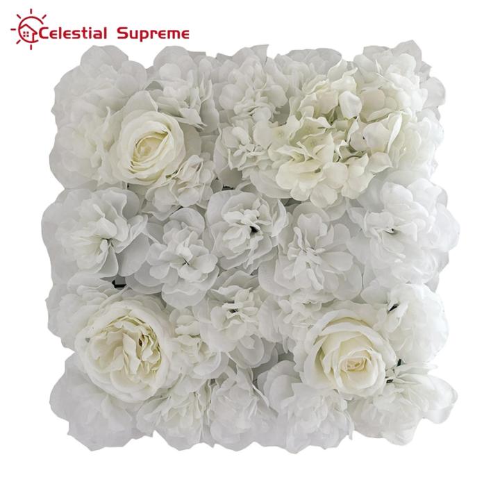 Realstic Flower Wall Panel 3d Floral Wall Backdrop for Wedding Party Photography Prop Artificial Rose Wall Panel