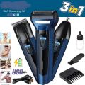 6331 Model 3 in 1 Rechargeable Hair Clipper Shaving Machine For Men - Shaving Machine - Hair Trimmer - Hair Trimmer For Men - Rechargeable Electric Hair Trimmer And Clipper.. 