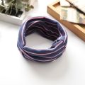 Winter Snood scarf For Children Baby Warm Cotton Double Layer Neck Scarf Stripe Warmer Children's scarf Bebe Neck Scarves. 