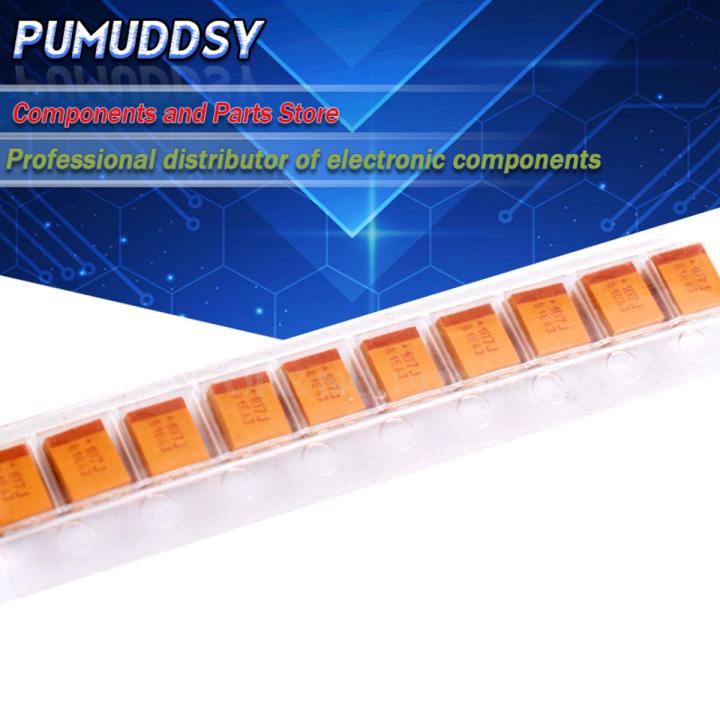 10PCS B Type 227 476 107 475 106 105 4V 6.3V 16V 25V 35V 1UF 50V 220UF 4.7UF 10UF 47UF 100UF 3528 1210 Tantalum Capacitor Size B