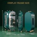 Foldable Jewellry Organizer Box with Mirror | Ear Rings & Necklace Hanging Holder | Jewelry Box Vanity Hanger Stand. 