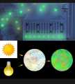 stars shining Stars Luminous Wall Glowing Stickers for Walls Decor-Home Decoration pack of 20 pcs glowing stars green light glow in dark home walll decore or art. 