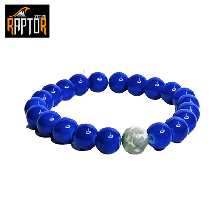 Blue Bead Bracelet for Men
