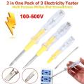 1 pc - Double side tester pen - screw driver and current tester - Electric tool utility light devices - Hand tools. 