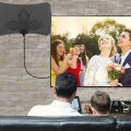 HDTV Antenna Indoor 4K High Gain Digital TV Antenna Televisions Accessories. 