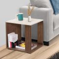 Wooden Center Table, End Sofa Side Table, Bedside Table, Corner Coffee Table with Solid Finish Space Saving Furniture with Storage for Living Room, Bedroom. 
