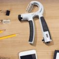Automatic Counting And Non Counting  Hand Gripper Adjustable ResistanAdjustable Hand Grip Power Exerciser Forearm Wrist Strengthener Gripper R-Shape Adjustable 5-60kg  Adjustable hand grip power exerciser forearm wrist strengthener gripper, R Shape. 