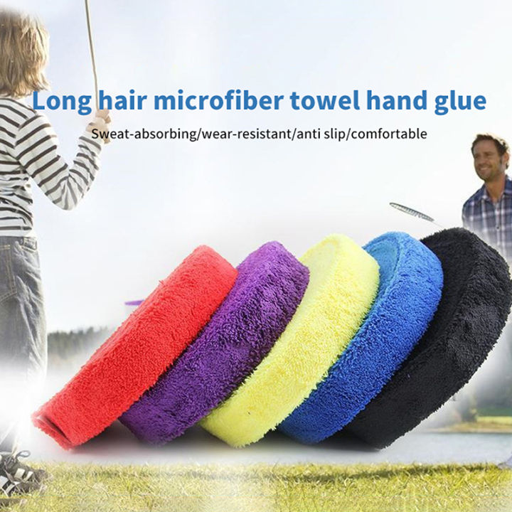 1%20Pack%2065cm%20Towel%20Glue%20Grip%20Badminton%20Tennis%20Racket%20Overgrips%20Non-Slip%20Sweat%20Band%20Grip%20TapePa%20-%20Image%204