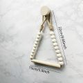 1/2pcs Rustic Wood No-Drill Wall Mounted Tissue Roll Holder & Towel Rack - Antique Wood Bathroom Storage Shelf, Rope & Wood Ball System, Installation for Farmhouse Bath Accessories , Tissue Roll Holder, Tissue Roll, Tissue Roll Holder Bathroom. 