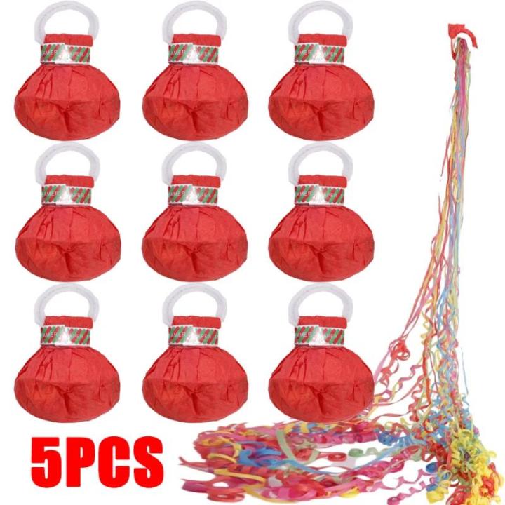1/5PCS Party Popper Throw Streamers Colorful Ribbon Spray Bouquet Confetti Props for Wedding Party Birthday Atmosphere Supplies Moonlight
