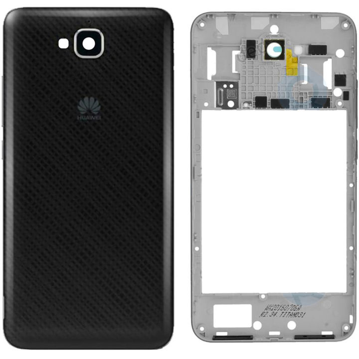Huawei Y6 Pro 2015 Middle Frame Housing with Power and Volume Buttons and Camera Lens for Complete Body Casing Replacement For Y6 Pro 2015 - Golden