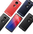 lthmy for Motorola Moto Z4 Case Carbon Fiber TPU Soft Silicone Back Cover Armor Phone Case Casing. 